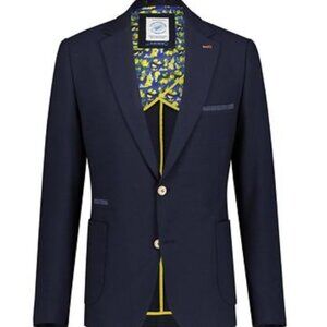 A Fish Named Fred Blazer with Patterned Lining